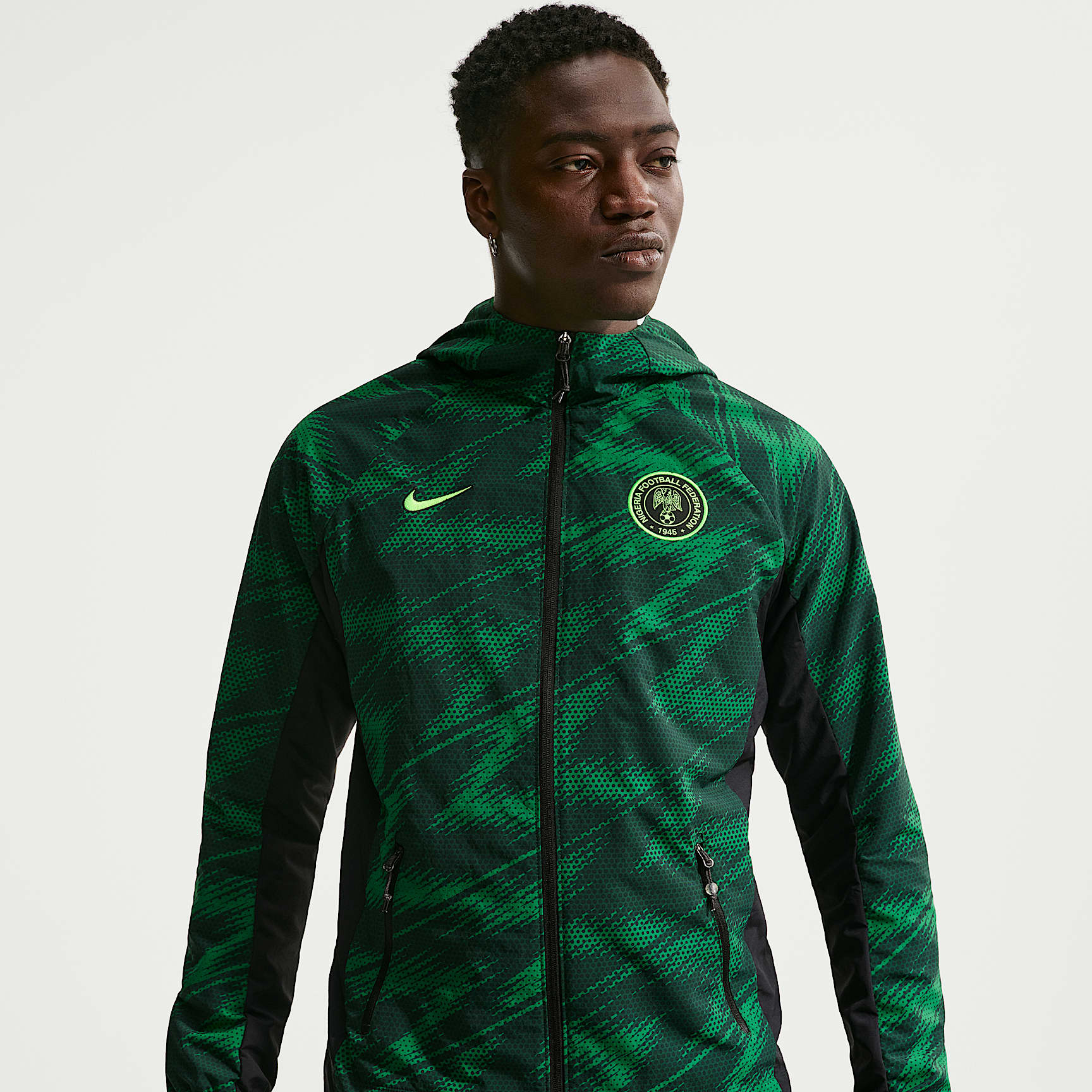 Nigeria AWF Men's Nike Football Woven Jacket. Nike CA